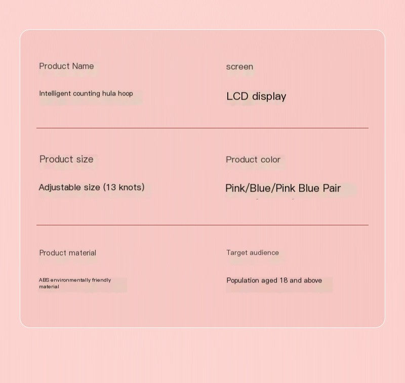 Smart Counting Hula Hoop for Women's Fitness