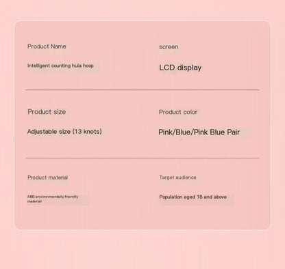 Smart Counting Hula Hoop for Women's Fitness