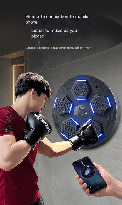 Smart Bluetooth Punching Machine with Light for Home Fitness