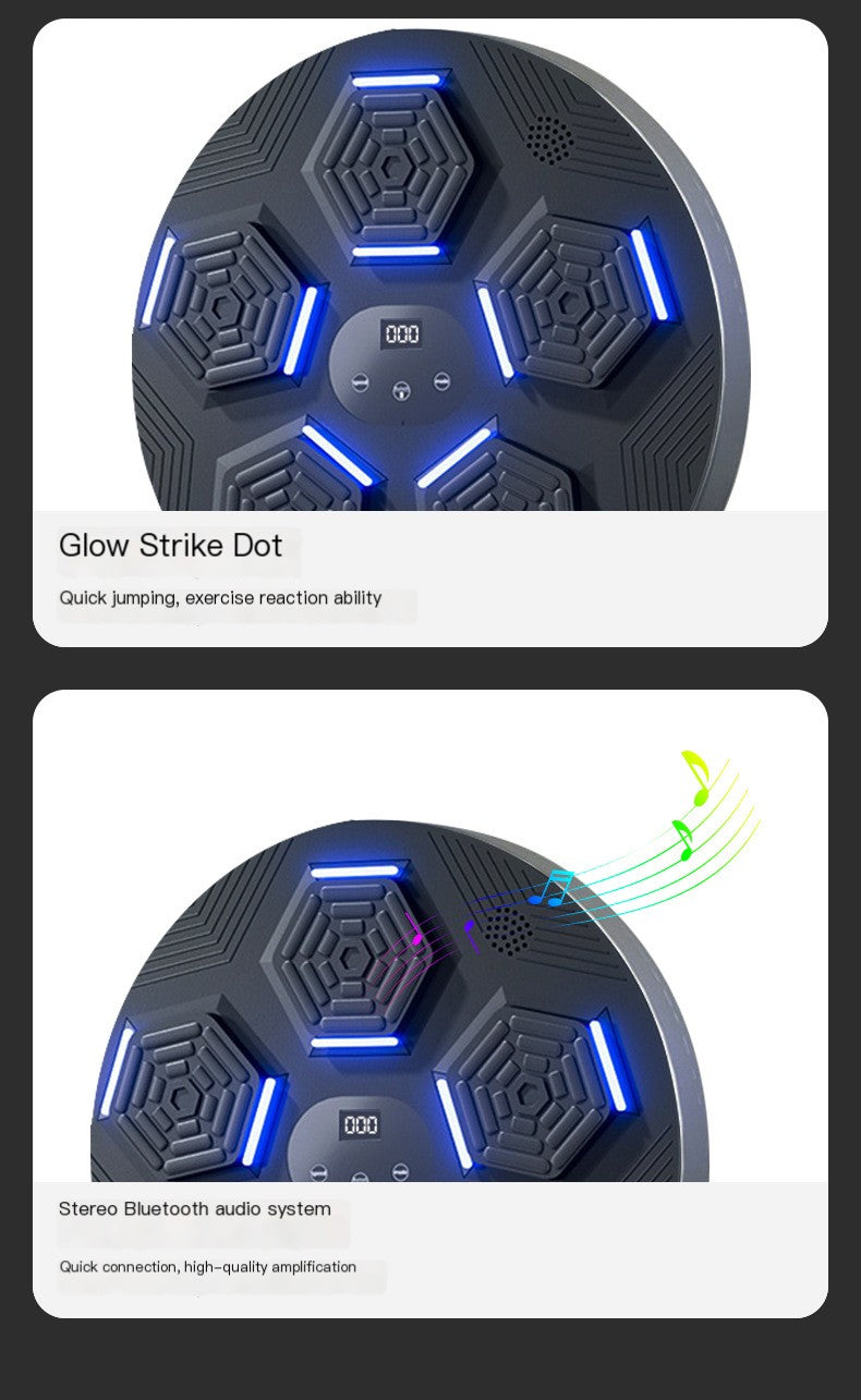 Smart Bluetooth Punching Machine with Light for Home Fitness