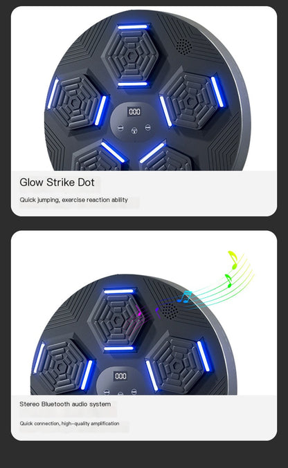 Smart Bluetooth Punching Machine with Light for Home Fitness