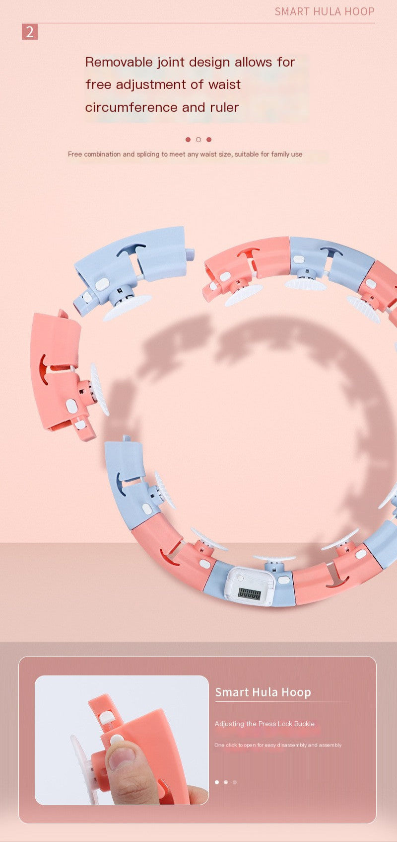 Smart Counting Hula Hoop for Women's Fitness