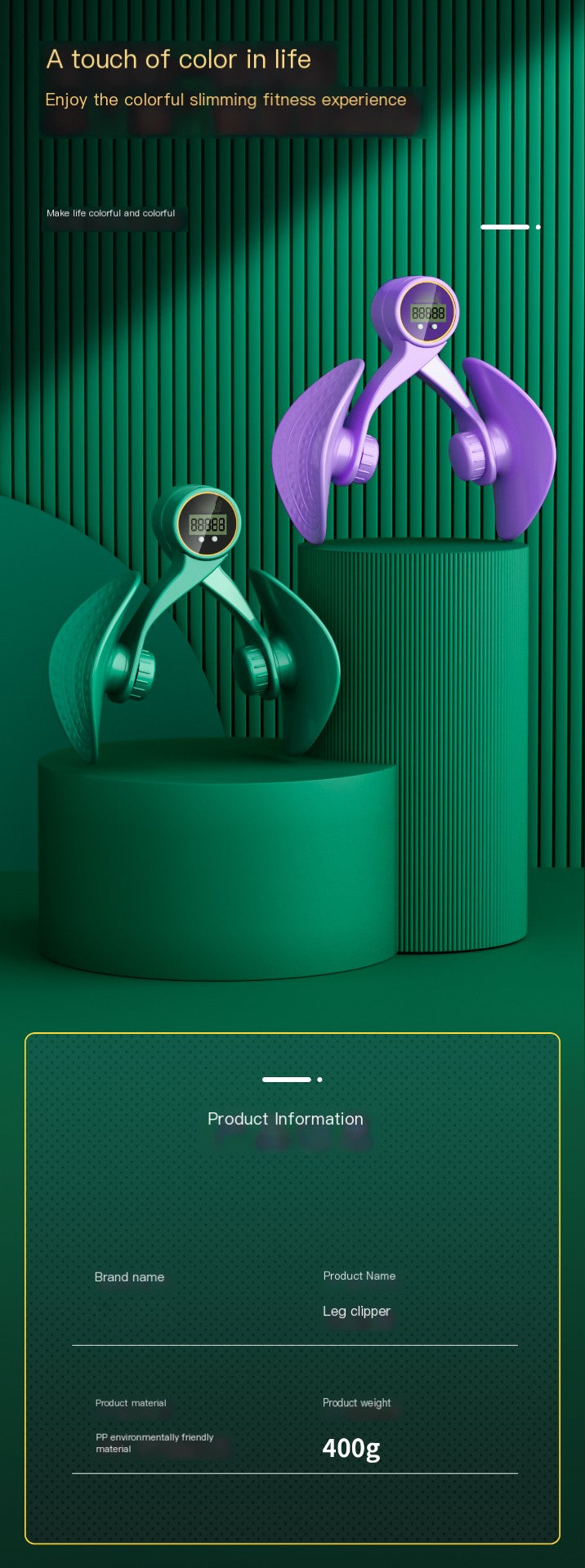 Multi-Functional Leg Trainer for Postpartum Recovery