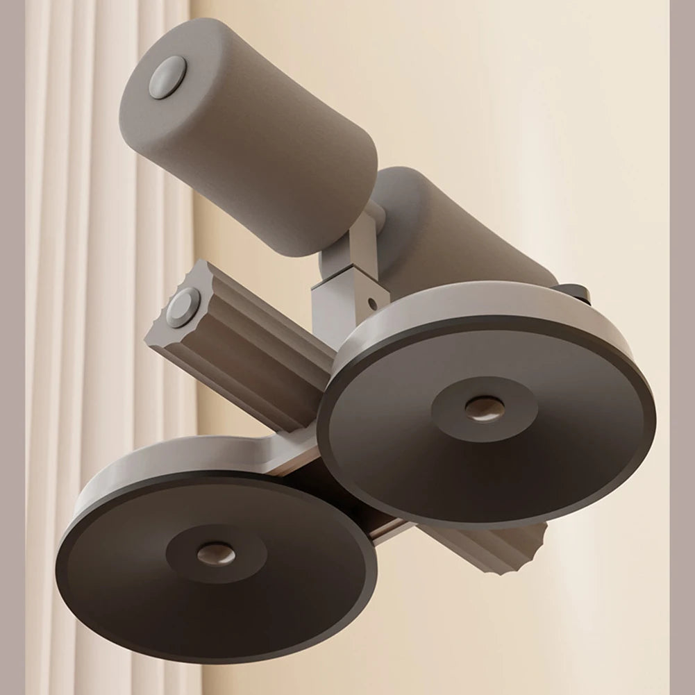 Sit-Up Assistant for Home Fitness with Suction Fixation