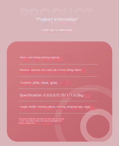 Weighted Leg Sandbags for Dance & Training (Unisex)