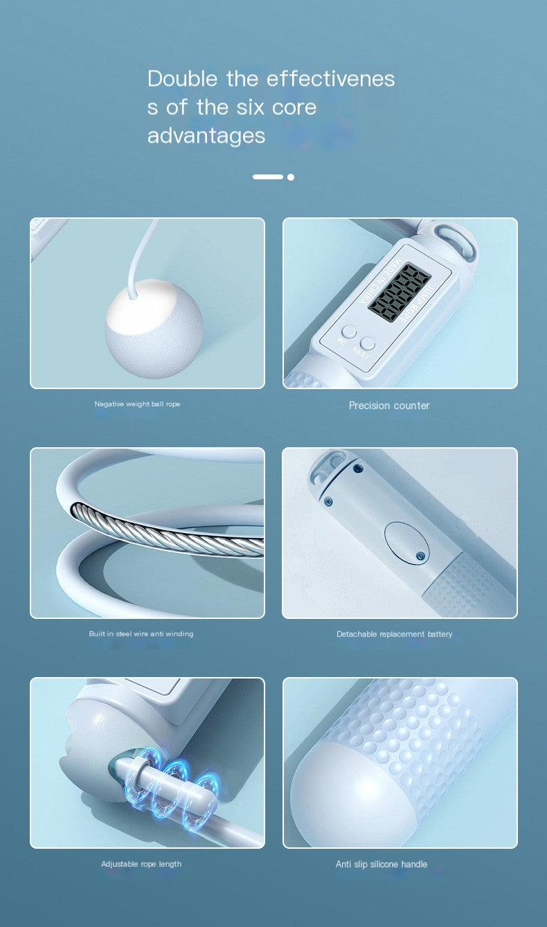 Smart Weighted Jump Rope with Electronic Counter