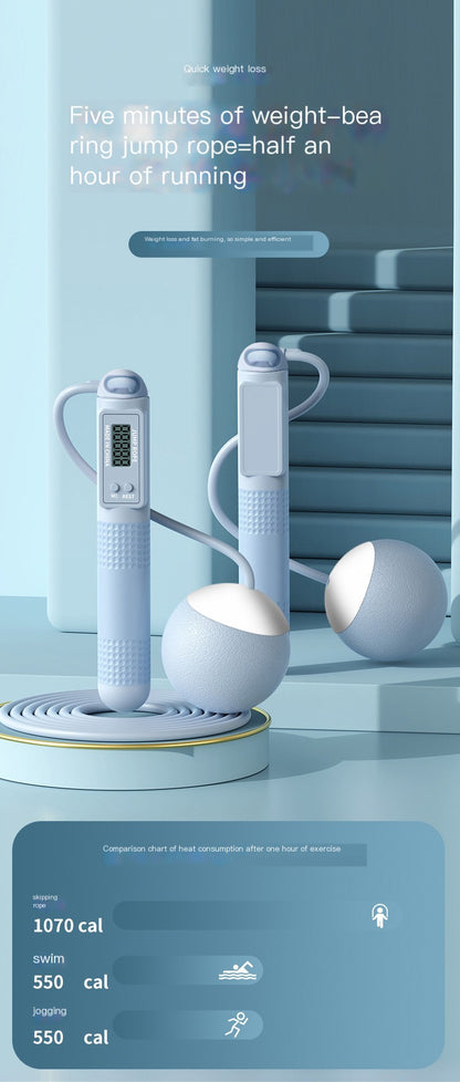 Smart Weighted Jump Rope with Electronic Counter