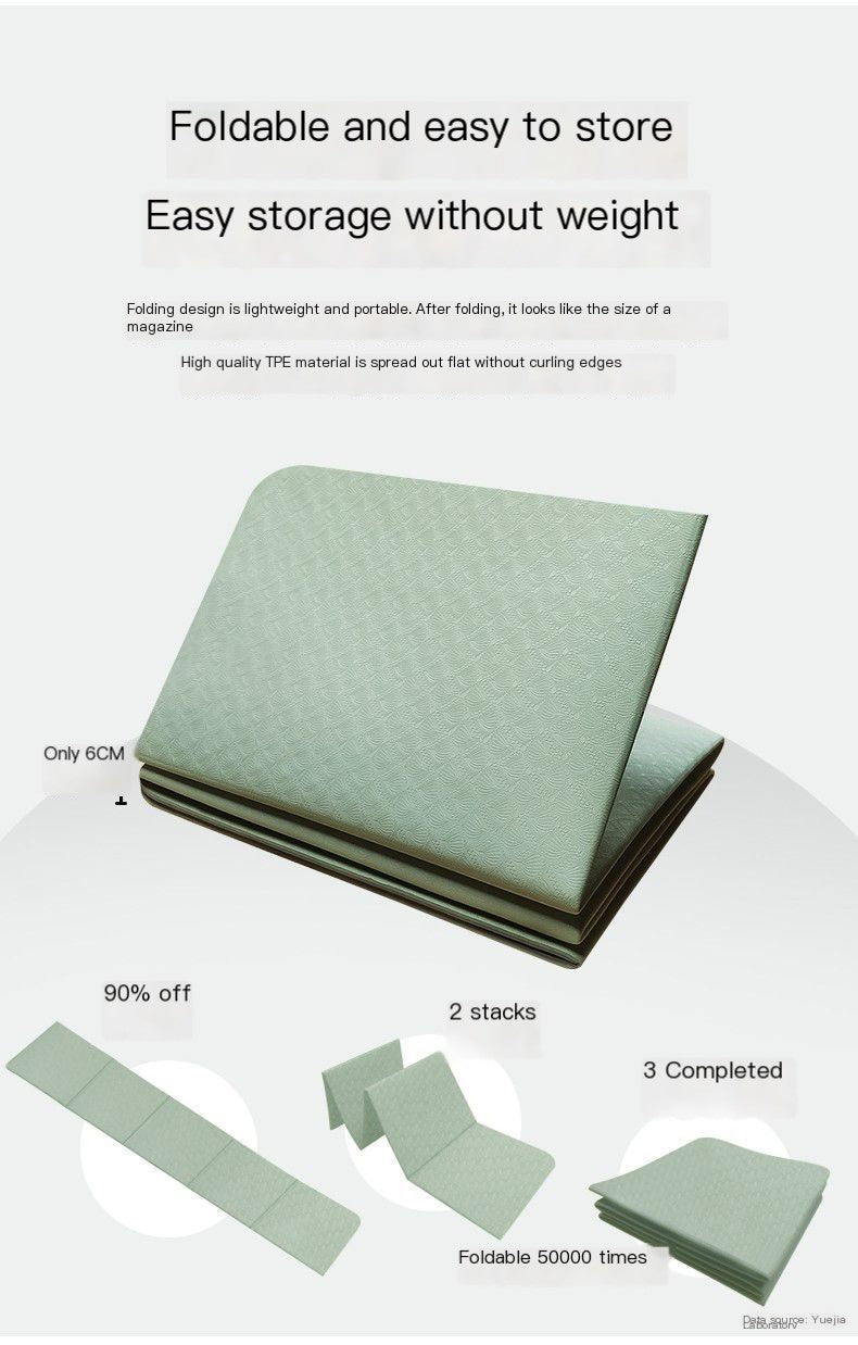TPE Folding Yoga Mat for Napping and Relaxation