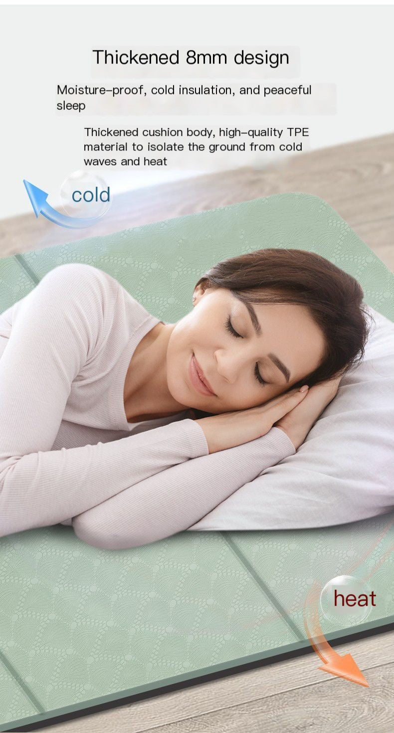 TPE Folding Yoga Mat for Napping and Relaxation