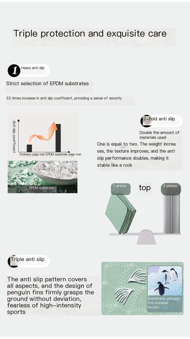 TPE Folding Yoga Mat for Napping and Relaxation