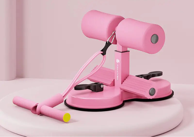 Sit-Up Assistant for Home Fitness with Suction Fixation