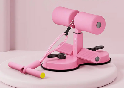 Sit-Up Assistant for Home Fitness with Suction Fixation